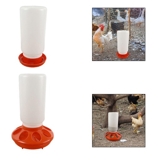 Chicken feeder and waterer set - and,