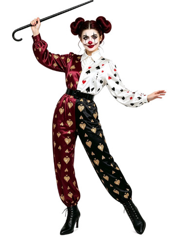 Vintage playing card clown - vintage,