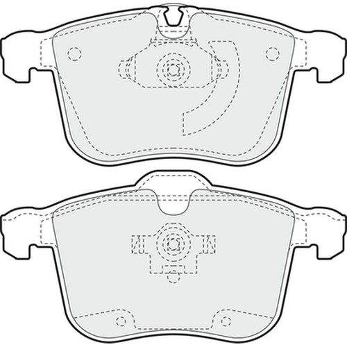 Brake pads set for - brake, saab