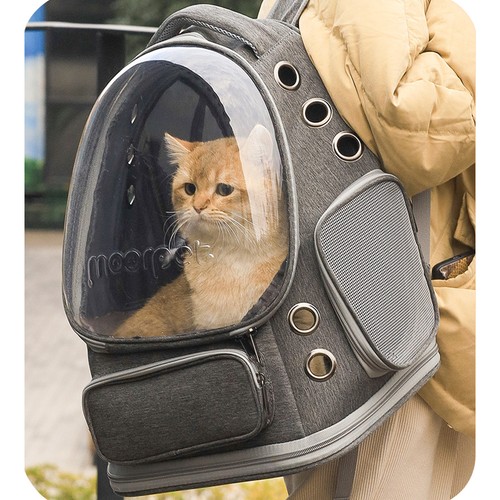 Large grey breathable cat - grey,