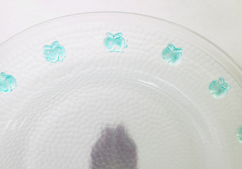 Vintage frosted pebbled glass - vintage,