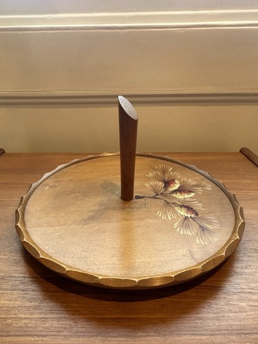 Vintage wooden serving tray - vintage,