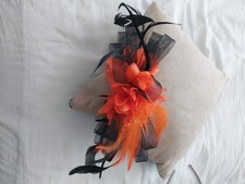 Facinator Brown/Gold Feather Effect Fascinator Ladies