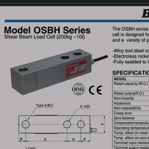 Shear beam load - beam, 5k