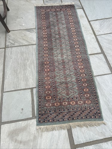 Vintage hand knotted bokhara - vintage,