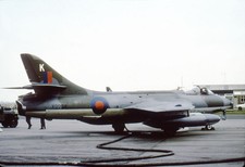 2 TWU, Hawker Hunter FGA.9, XG254 'K', c1980 - COPY slide