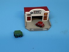 Vintage wooden garage - vintage, dolls