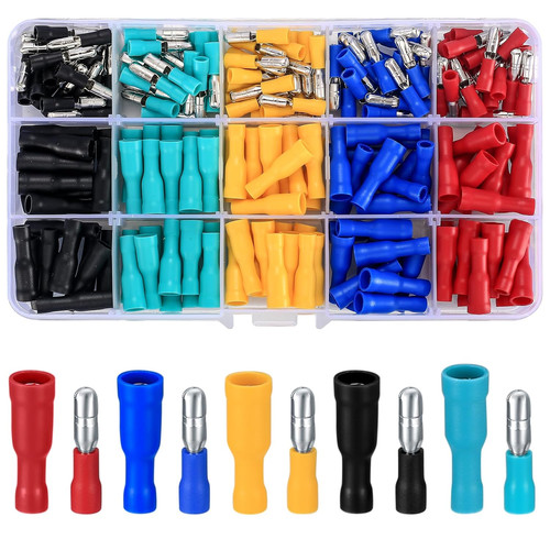 200 pcs bullet connectors male - connectors,