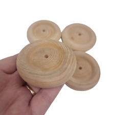 Wooden Craft Wheels Turned Craft Toy Car Truck Model 25mm-60mm
