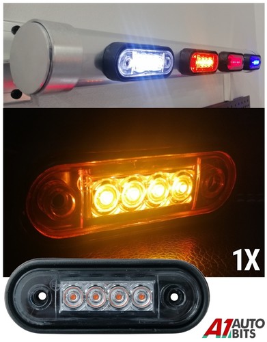 24v led amber curved - 1x,