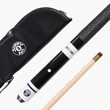 Jonny 8 Ball BLACK 4 Piece Hardwood Adjustable Cue & SOFT CASE - 4 x 11mm Tips