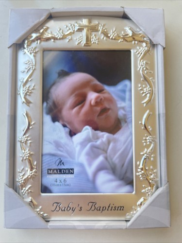 Baby silver baptism picture - silver,
