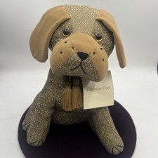 Puppy Doorstop Bouncer Dog Dora Designs Coldwater Creek Gold Tags Weighted Plush