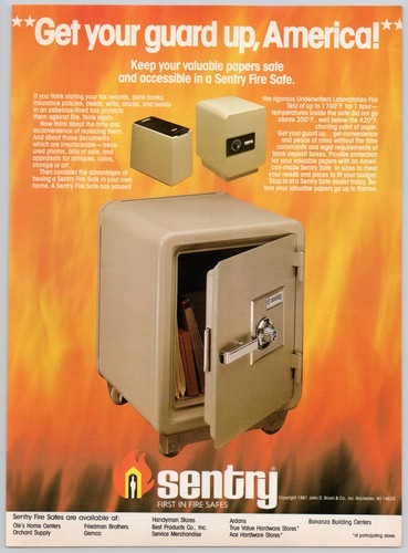 Sentry fire safe - fire, co