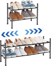 Expandable Shoe Rack, 8 Pairs