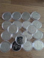 UK Selection of £5 Five Pound Crown Coins in Capsule