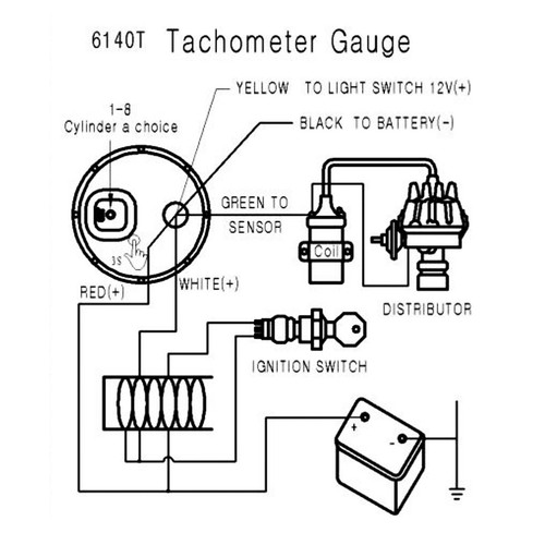 Tachometer for car 8000 rpm - tachometer,