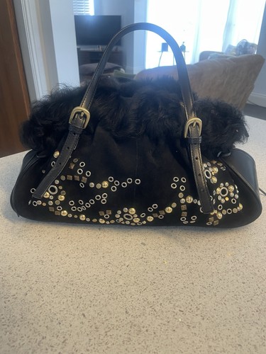 Karen millen studded suede fur - studded,