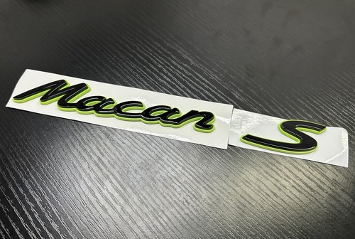 Porsche macan rear badge set - porsche,