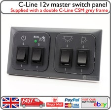 C-Line Switch Panel 12v Master Power Water Lights Awning Lights Motorhome VW Van