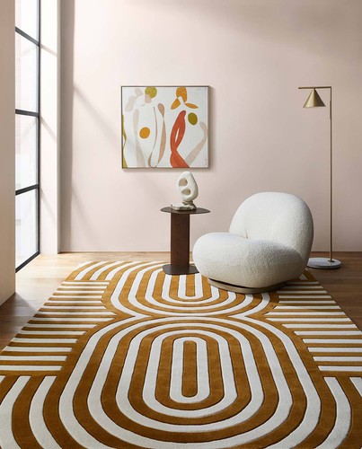 Brown off white stripes - brown, &