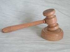 GAVEL and  BLOCK IN OAK