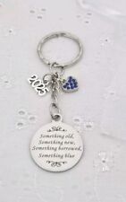 BRIDE TO BE 2025 SOMETHING OLD SOMETHING BLUE KEYRING BRIDE TO BE KEEPSAKE GIFT