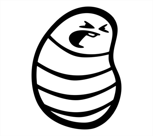 Maggot fishing vinyl decal - fishing,