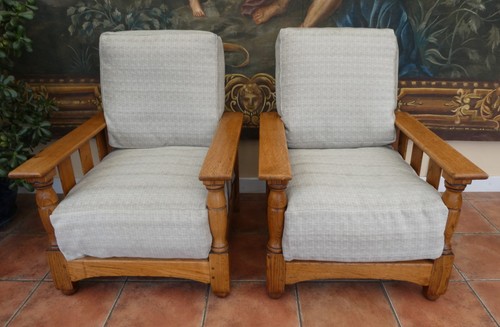 Heals reclining chairs oak - heals,