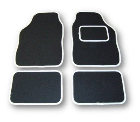 Universal car floor mats - floor, black