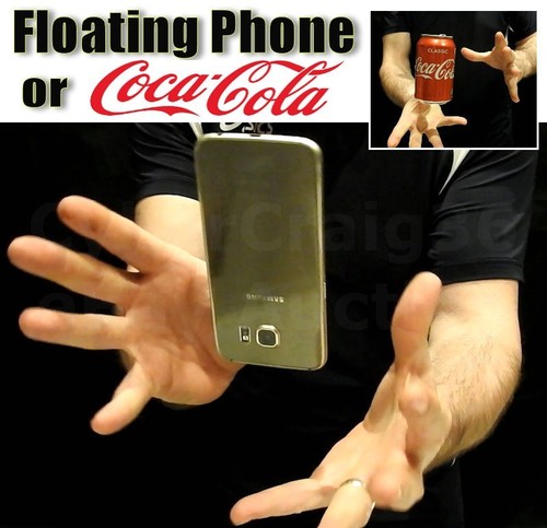 Floating mobile phone - or, coke