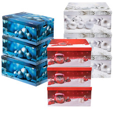 3x Christmas Gift Boxes Lids