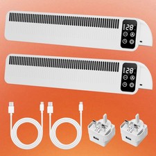 Radiator Fan Rechargeable Smart Heating booster Energy Saving Quiet 1/2 Set Fan