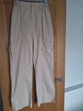 Ladies Brown Cargo Trousers