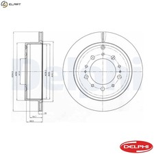 2x BRAKE DISC BG4275 FOR LEXUS