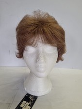 Short Ginger Wavy Layered Bob With Fringe -  Hair Loss Alopecia REF 0397