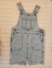 Kids Denim Short Dungarees -