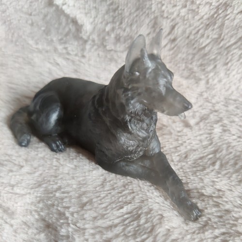 Homemade resin alsatian german - resin,