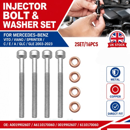 16pcs injector bolt - bolt, washer