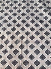 Vintage 50s/60s brown paisley fine￼ cotton shirt fabric 35” x 70” material