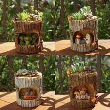 Garden Fairy House Tree Stump
