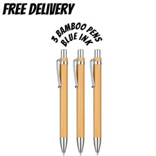 “3 Bamboo Ballpoint Pens