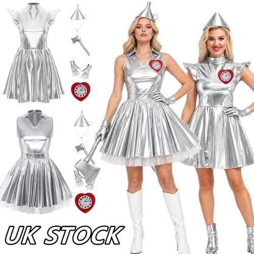 Women tin man costume - tin-man,