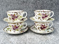 ANTIQUE DIAMOND CHINA TEA CUPS