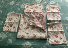 IKEA CATH KIDSTON ROSALI DOUBLE DUVET COVER & 4 PILLOWCASES ~ SHABBY CHIC