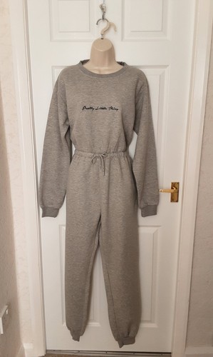 Grey sweatshirt jumpsuit