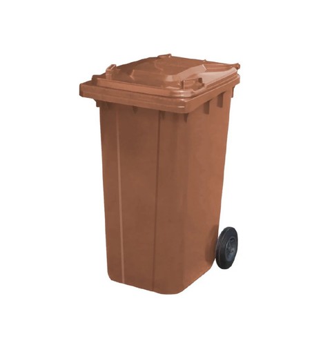 240l brown wheelie - wheelie, bin