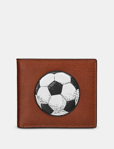 Men football leather wallet - leather,