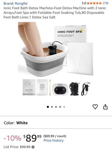 Ionic foot bath detox - ionic, machine