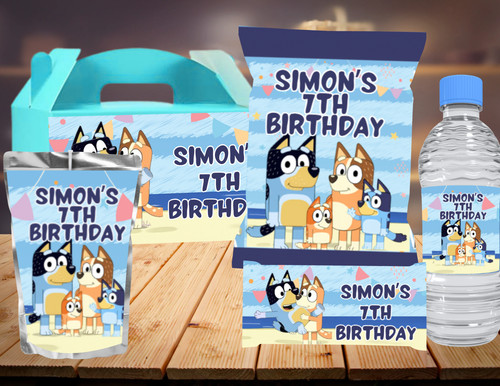 Personalised bluey party - bluey,